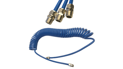 PU Re-coil Air Hose, Fixed Fitting 